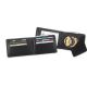 Strong Leather RFID Horizontal Hidden Badge Credit Card Wallet