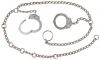 Peerless Model 7002B Nickel Finish Waist Chain - Separated Cuffs