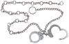 Peerless Model 7003B Nickel Finish Waist Chain - Linked Cuffs