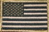 BlackHawk Subdued American Flag Patch - Tan/Black