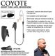 Coyote EP1233 / EP1233QR Short Tube Lapel Microphone