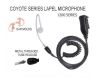 Coyote EP1200ILS Short Tube Lapel Microphone for ICOM Radios