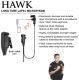 Hawk EP1373QR Hawk Long Tube Lapel Microphone, Motorola Saber