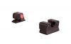 Trijicon BE113O Beretta 92/96A1 HD Night Sight Set, Orange Front