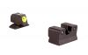 Trijicon BE113Y Beretta 92/96A1 HD Night Sight Set, Yellow Front