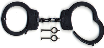 Smith & Wesson Model 100 Standard Blue (Black) Handcuffs - Click Image to Close