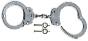 Smith & Wesson Model 103 Standard Stainless Steel Handcuffs - Click Image to Close