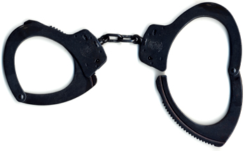 Smith & Wesson Model 110 Oversize Blue (Black) Finish Handcuffs - Click Image to Close