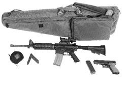 BlackHawk Scoped Rifle Case - Black - Click Image to Close