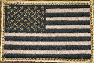 BlackHawk Subdued American Flag Patch - Tan/Black - Click Image to Close