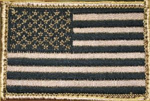 BlackHawk Subdued American Flag Patch - Tan/Black