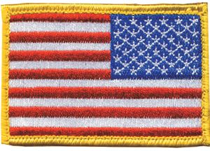 BlackHawk American Flag Patch - Red, White & Blue / Reversed - Click Image to Close