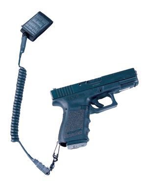 BlackHawk Tactical Pistol Lanyard Coiled / Single Swivel - Click Image to Close