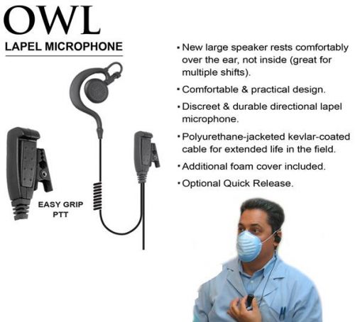 Owl EP250 Large Speaker Lapel Microphone - Click Image to Close