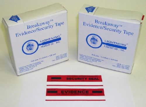 Lightning Powder Breakaway Evidence/Security Sealing Tape - Click Image to Close