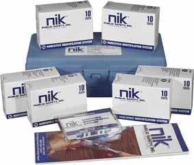 NIK 60-Pac Narcotic Identification Kit - Click Image to Close