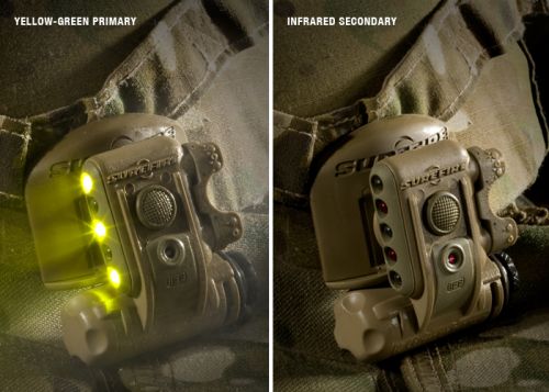 SureFire Helmet Light / Infrared, Yellow-Green, Infrared LED - Click Image to Close