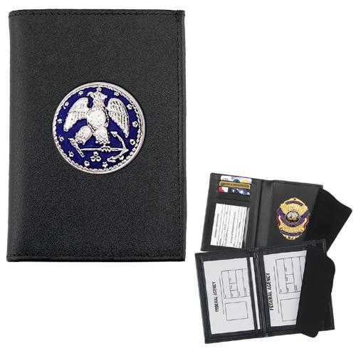 Strong Leather Co. Double ID Badge Case for your Challenge Coin - Click Image to Close