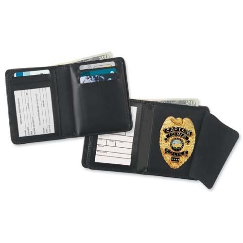 Strong Leather Co. RFID Deluxe Hidden Badge & ID Wallet - Click Image to Close