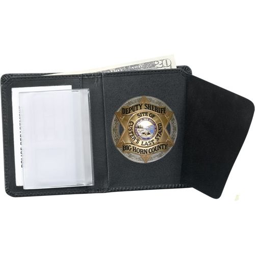 Strong Leather Co. RFID Book Style Badge & ID Wallet - Click Image to Close
