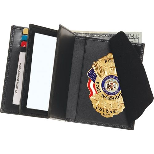 Strong Centurion Double ID Hidden Badge Wallet, Dress Style - Click Image to Close