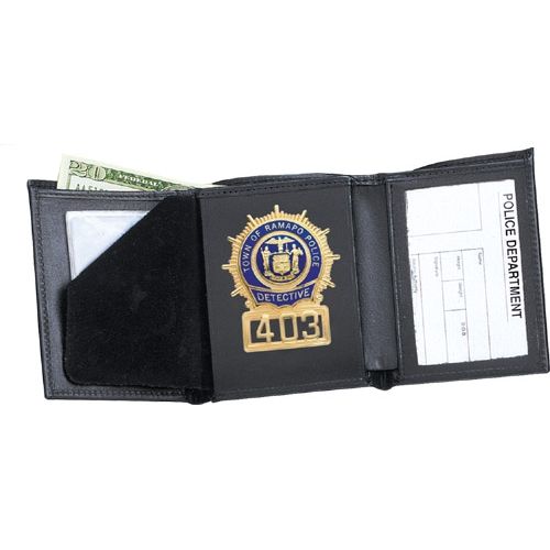Strong Leather Co. Tri-Fold Badge Wallet - Click Image to Close