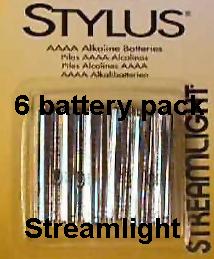 Streamlight Stylus AAAA Alkaline Batteries / 6 Pack - Click Image to Close
