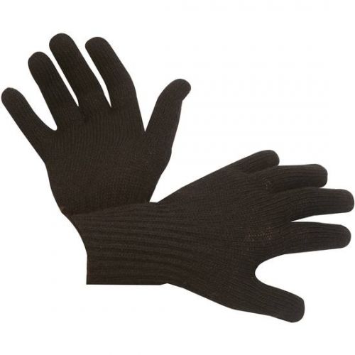 Tru-Spec Wool Glove Liners, Black, Size 6