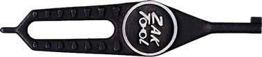 Zak ZT25 Flat Grip Handcuff Key with Zak Tool Logo - Black - Click Image to Close