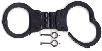 Smith & Wesson Model 300 Hinged Blue (Black) Handcuffs - Click Image to Close