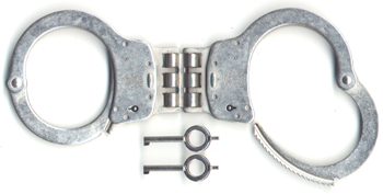 Smith & Wesson Model 300 Hinged Nickel Handcuffs