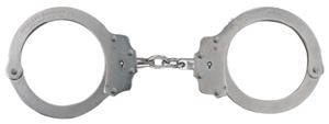 Peerless Model 702B Oversize Nickel Finish Handcuffs