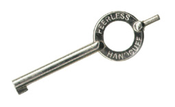 Peerless Standard Nickel Handcuff Key - Click Image to Close